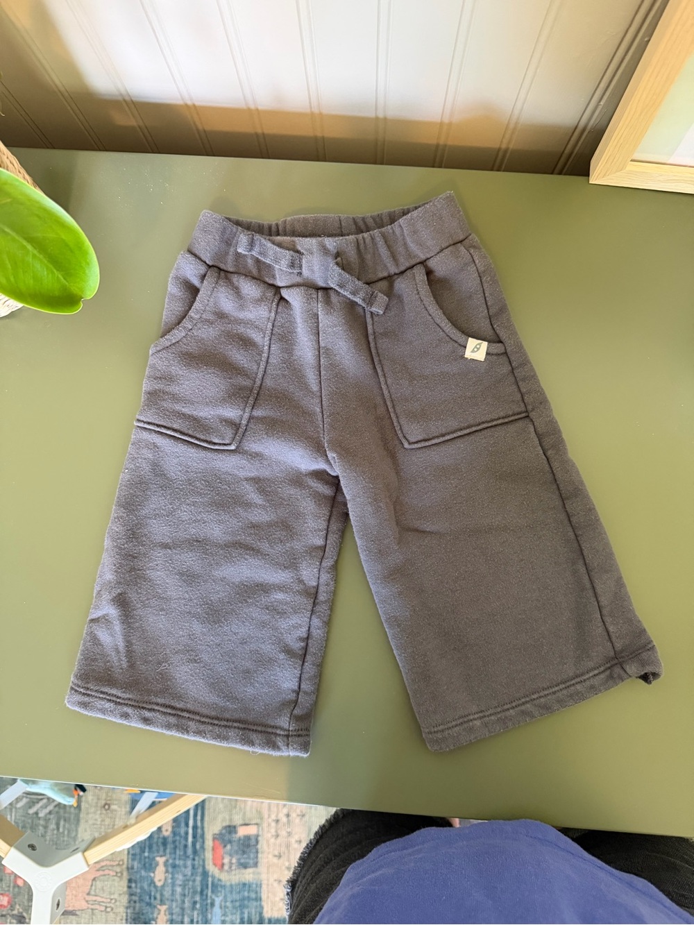 Kids Wide-Leg Pull-On Pants - Gray